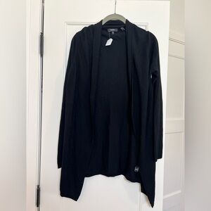 Theory Open Front Lightweight Ribbed Cardigan (Small)